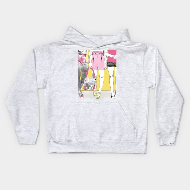 girls Kids Hoodie by solfortuny